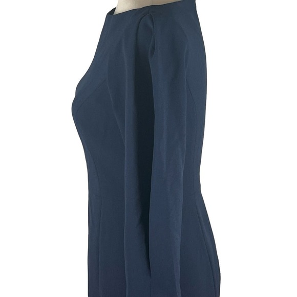 ELIZA J PLEATED 3/4 SLEEVE SHEATH DRESS IN NAVY NWT WOMEN'S‎ SIZE 2 - Picture 6 of 16